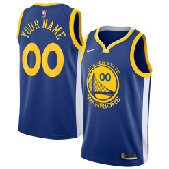 NBA Golden State Warriors Tröjor med eget tryck 2020 21 Nike Icon Edition Swingman - Barn