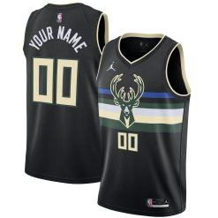NBA Milwaukee Bucks Tröjor med eget tryck 2020 21 Jordan Brand Statement Edition Swingman - Män
